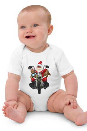 Bodysuit Bebé Estampado Pai Natal Motard