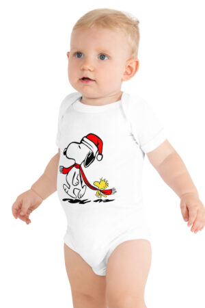 Bodysuit Bebé Estampado Snoopy Natal