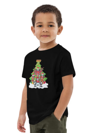 T-shirt Criança Árvore de Natal Kiss